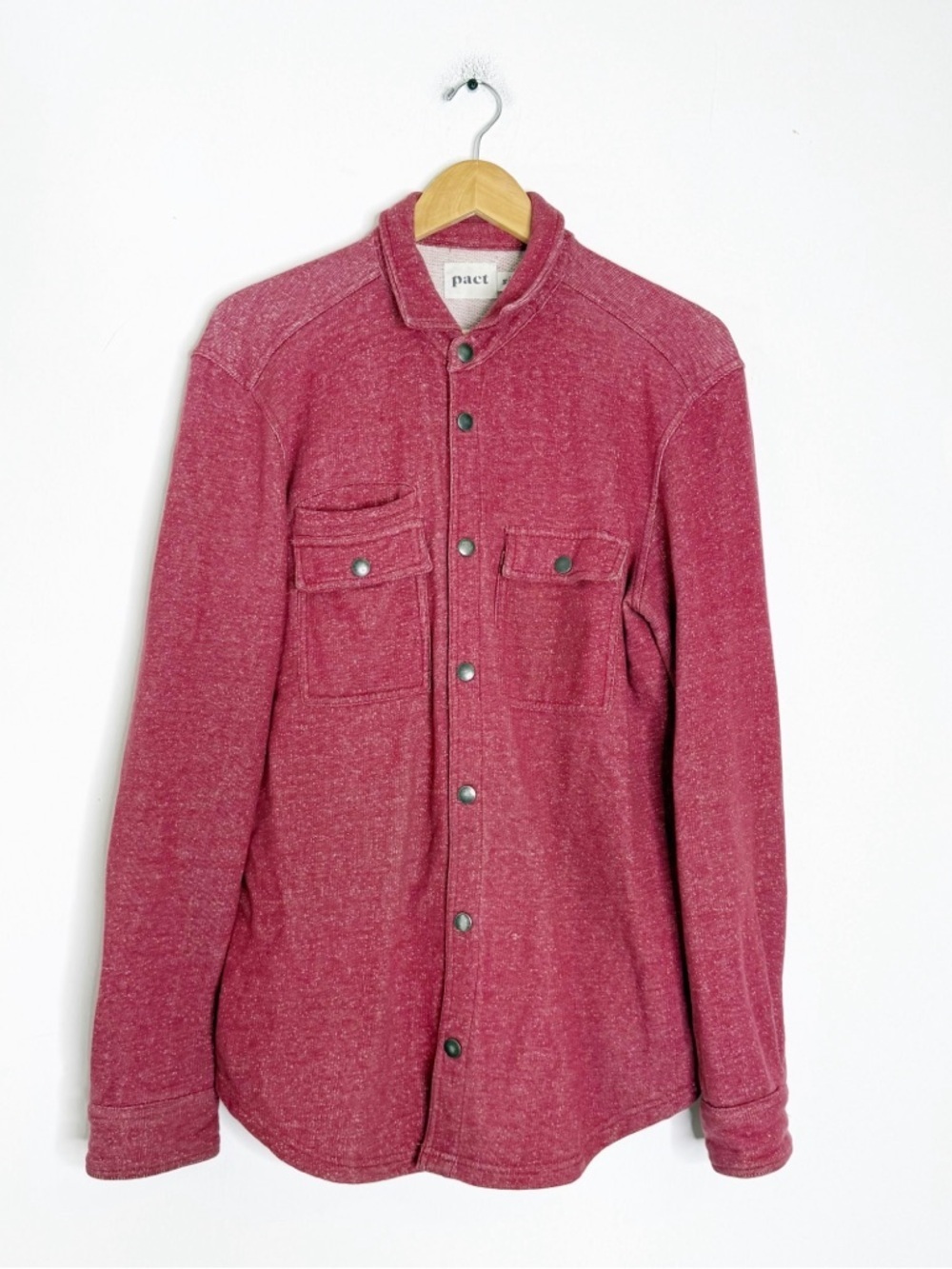 Pact Organic Cotton Button Down Shirt Medium Classic Fit